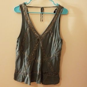 AEO Sage Green Blouse